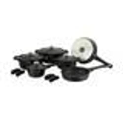 Batterie de cuisine 14 pièces Noir Royalty Line RLOS1014-BLK - TU