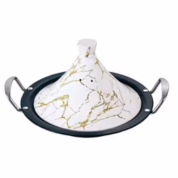 Tajine induction Royal Swiss blanc 34cm
