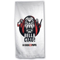 Serviette de plage microfibre Educa Borras Money Heist Bella Ciao!