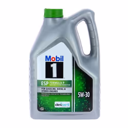 Protection et écologie avec l'huile de moteur MOBIL1 5W30 ESP Formula P. Ce bidon de 5 L offre une protection supérieure cont ...