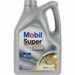 Huile moteur 5W-30 Synthétique - MOBIL - Super 3000 - Formula-XE -bidon 5L -  haute performance anti-pollution