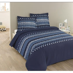VISION - Parure housse de couette Jack - 140x200cm - 100% coton