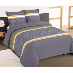 VISION - Parure housse de couette GOLDIE - 200x200cm - 100% coton