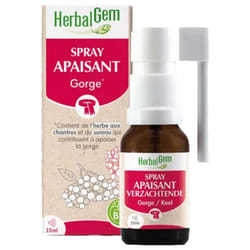 HerbalGem Spray Apaisant Gorge Bio 15 ml