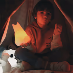 KIDYWOLF Elephant lumière de nuit pour bébé Autonome Blanc LED