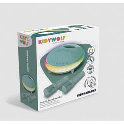 Enceinte karaoke - KIDYWOLF - KIDYKARAOKE-GR - Vert - 2 micros sans fil - 40W
