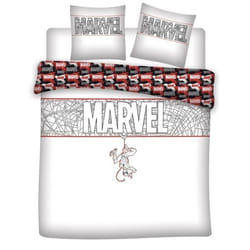 Parure de Lit - Spiderman - Coton - 240x220 cm - 2 Taies 65x65 cm - Oeko Tex