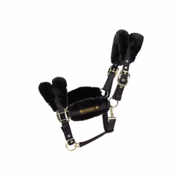 Licol pour cheval nylon avec peau mouton Kentucky Soft