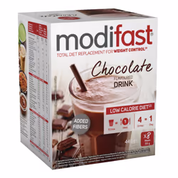 Modifast 7835742, Supplément de substitut de repas, Poudre, Chocolat, 55 g, Oeufs, Gluten, Lactose, Lait, Soja, Blé, 8 pièce( ...