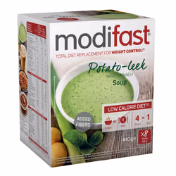 Modifast 7835747, Supplément de substitut de repas, Poudre, Poireau, Pomme de terre, 55 g, Oeufs, Gluten, Lait, Soja, Blé, 8  ...