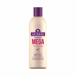 Aussie Mega Shampoo, 300 ml, Shampoing, Non-professionnel, Femmes, Cheveux épais, Brillant