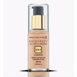 Max Factor Facefinity All Day Flawless 3 In 1, Bouteille, Liquide, Lissage, Beige, Natural, Femmes