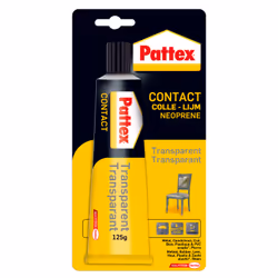 Pattex Colle contact tube transparent, Gel, Adhésif par contact, Tube