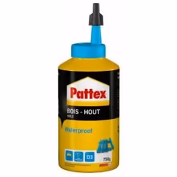 Pattex Colle Waterproof spéciale Bois, Tube, 750 g