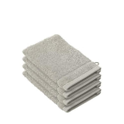 STEPHANIE - Lot de 4 gants - 100% coton peigné - Coloris Gris Clair Dove - 540 g-m²