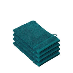 STEPHANIE - Lot de 4 gants - 100% coton peigné - Coloris Vert Sapin Lake Green - 540 g-m²