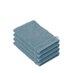 STEPHANIE - Lot de 4 gants - 100% coton peigné - Coloris Bleu Acier Arctic - 540 g-m²