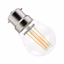 Ampoule rétro sphérique LED ToLEDo Satinée B22 Sylvania 4,5W 470lm - Blanc chaud 827