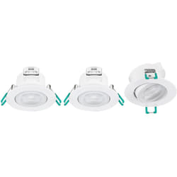 Spot encastré à LED intégré YOURHOME 500lm blanc IP44 3000K 830 pack de 3 - SYLVANIA - 90020