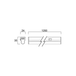 Sylvania - Réglette led pipe T5 120° blanc 11,5W 1150Lm 0051364