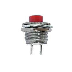 Velleman R1820B commutateur électrique Bouton-poussoir Métallique, Rouge