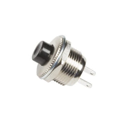Velleman R1820B/B commutateur électrique Bouton-poussoir Noir, Métallique