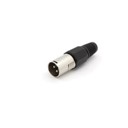 Velleman - fiche xlr male nickelee 3 broches - noir CA101B RI958