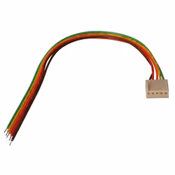 Velleman BTWF5, 0,2 m, 5 broches, Femelle, Droit, Multicolore, Blanc, 12,7 mm