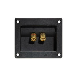 Hq Power - bornier pour enceinte - carre - dore