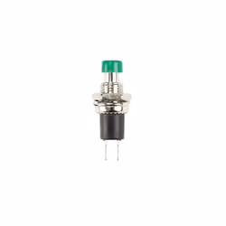 Velleman R1829A/G, Bouton-poussoir, Vert, Métallique, 125 - 250 V, 1 A