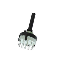 Velleman 8404-2C commutateur électrique Commutateur rotatif Noir, Blanc