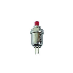 Velleman R1381 commutateur électrique Bouton-poussoir Rouge, Acier