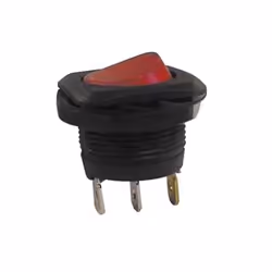 Velleman R1945C, Interrupteur à balancier, Avec fil, Nylon, Noir, Rouge, 250 V, 125 - 250 V