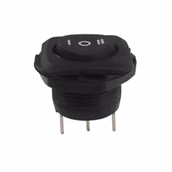 Velleman R1945D, Interrupteur à balancier, 3P, Noir, 250 V, 5 A, -30 - 85 °C