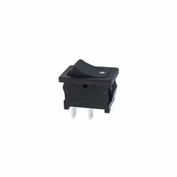 type: ON-OFF SPST • capuchon: noir • remarque: point blanc • contacts: 3A/250Vac, 6A/125Vac • durée de vie électrique: 10000  ...