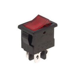 Velleman R1944B/R commutateur électrique Interrupteur à balancier Noir, Rouge