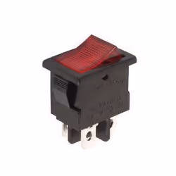 Velleman R1944C, Interrupteur à balancier, Avec fil, Nylon, Noir, Rouge, 250 V, 125 - 250 V