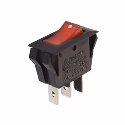 Velleman R902/A, Interrupteur à balancier, Noir, 250 V, 10 A
