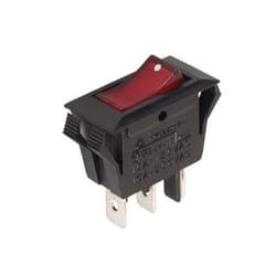 Velleman R902B commutateur électrique Interrupteur à balancier 3P Noir, Rouge
