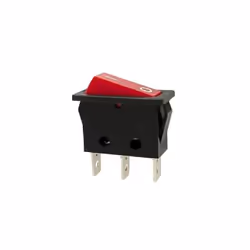 Velleman R901A, Interrupteur à balancier, Nylon, Noir, Rouge, 250 V, 10 A