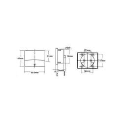 Velleman - amperemetre analogique de tableau 100MA cc 60 x 47MM panel meters & multimeters AIM60100