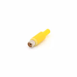 Velleman CA054Y, RCA, Jaune, Femelle, Droit, Plastique, 4 mm