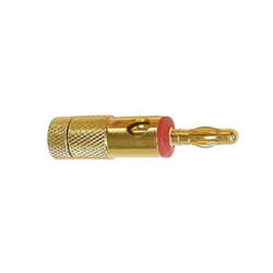 Velleman CM25R changeur de genre de câble Banana Banane Or, Rouge