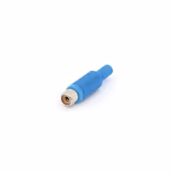 Velleman CA054BL, RCA, Bleu, Femelle, Droit, Plastique, 4 mm