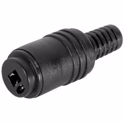 Velleman CA076T, female 2P din plug, Noir, 1 pièce(s)