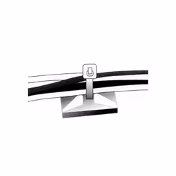 pour attaches de câble de: 2.0 à 4.8mm • dimensions: 28 x 28mm • emballage: 10 pcs • fourni sans attaches de câble