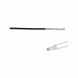 Ø externe 1.8mm courant max. 3.0A Longueur 100m (auf Rolle) Ø interne présent 18 x 0.793mm (0.5mm²) Plage de serrage max. Ten ...