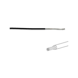 Fil de cablage 0.50mm² - noir - multibrin