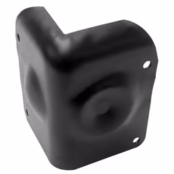 HQ Power Speaker cabinet corner, Métal, Noir, 90°, 50 mm, 70 mm