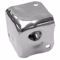HQ Power Speaker cabinet corner with stud, Métal, Acier inoxydable, Blanc, 90°, 38 mm, 38 mm